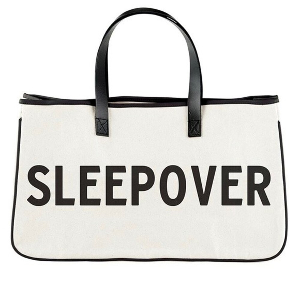Santa Barbara Design Co Tote Canvas & Leather Sleepover Double Handled Tote Bag